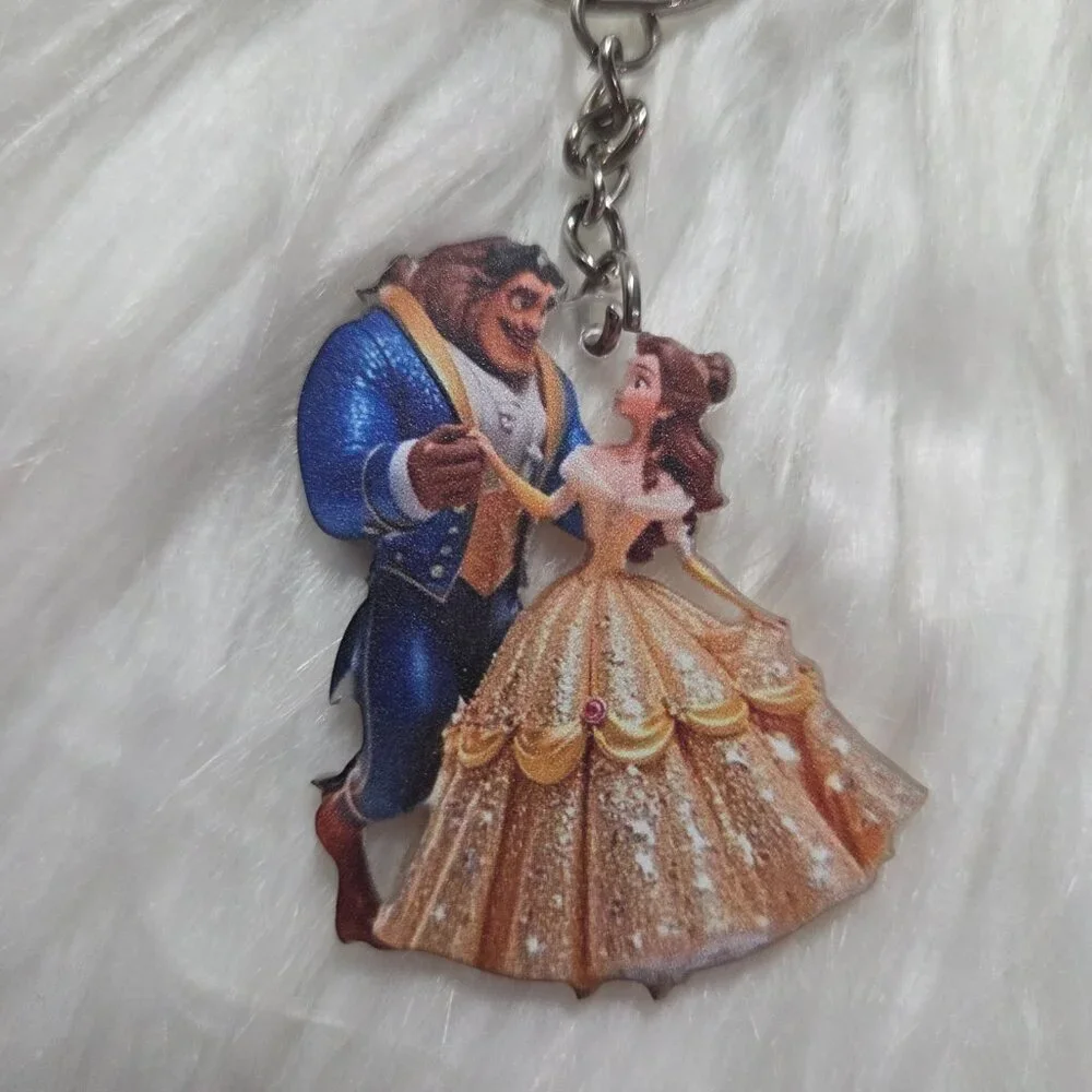 Beauty & the Beast Keychain